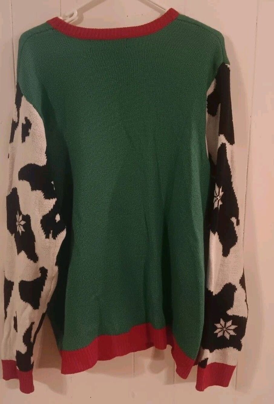 Christmas Holiday Cow Bell Knit Ugly Sweater Size XXL Cottage Grandma - Picture 6 of 6